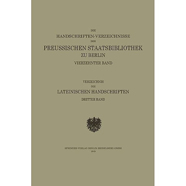 Die Görreshandschriften / Die Handschriften-Verzeichnisse der Preussischen Staatsbibliothek zu Berlin, Fritz Schillmann