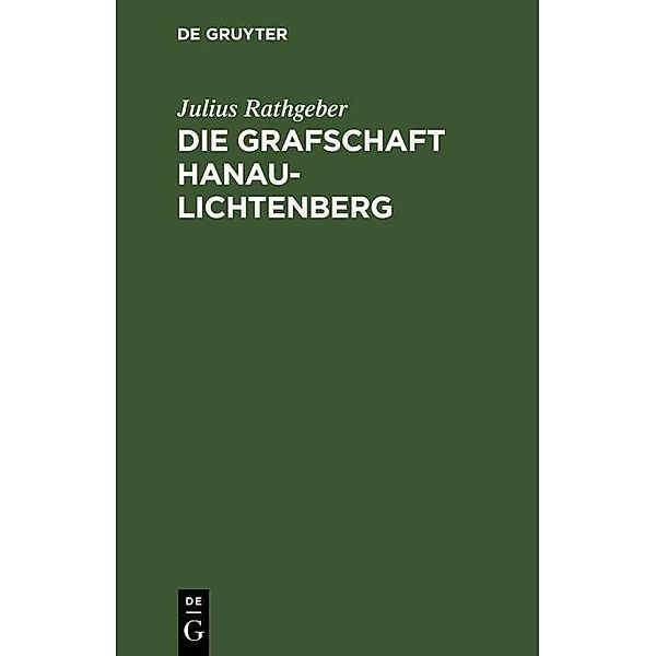 Die Grafschaft Hanau-Lichtenberg, Julius Rathgeber