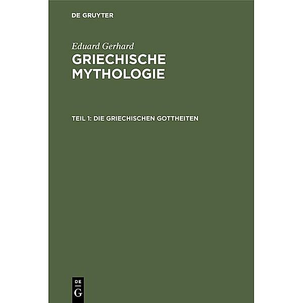 Die griechischen Gottheiten, Eduard Gerhard