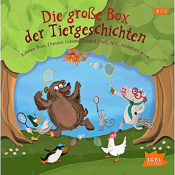 Die große Box der Tiergeschichten, 3 CD, Kirsten Boie, Dimiter Inkiow, Erhard Dietl