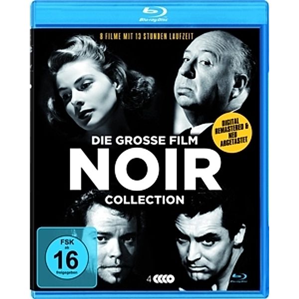Die Grosse Film Noir Deluxe-Collection (4 Blu-Rays), Frank Sinatra, Cary Grant, Ingrid Bergman