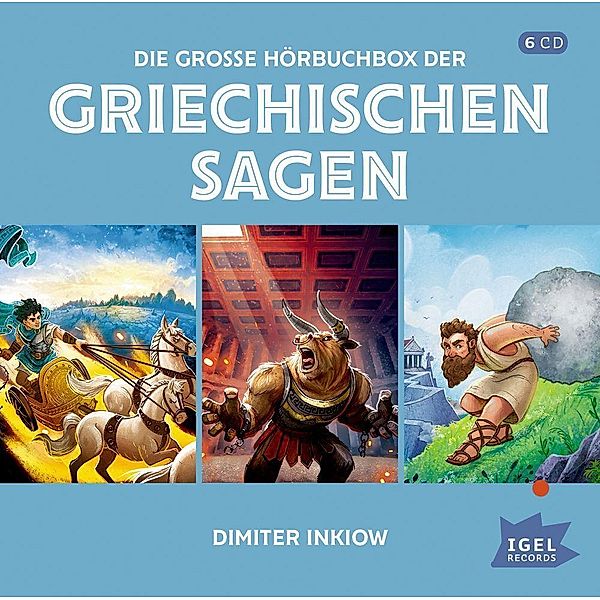 Die große Hörbuchbox der griechischen Sagen, 6 Audio-CD, Dimiter Inkiow, Susanne Inkiow