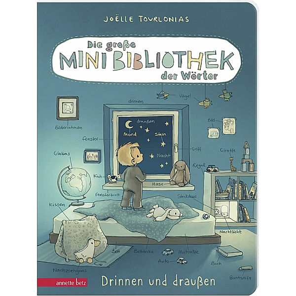 Die grosse Mini-Bibliothek der Wörter - Drinnen und draussen: Pappbilderbuch für Kinder ab 24 Monaten (Die Mini-Bibliothek der Wörter), Joëlle Tourlonias