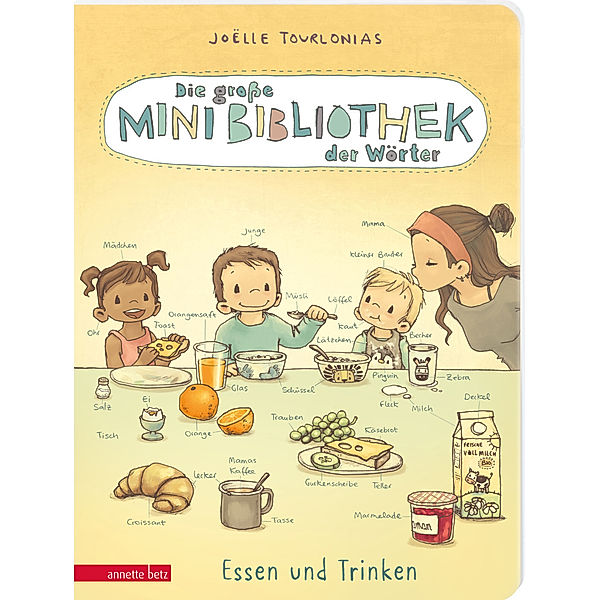 Die große Mini-Bibliothek der Wörter - Essen und Trinken: Pappbilderbuch für Kinder ab 24 Monaten (Die Mini-Bibliothek der Wörter), Joëlle Tourlonias