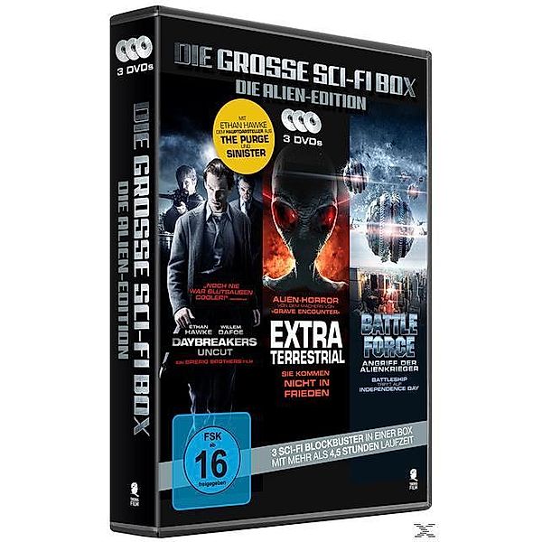Die Grosse Sci-Fi Box - Die Alien-Edition (Daybreakers, Battleforce - Angriff der Alienkrieger, Extraterrestrial) DVD-Box