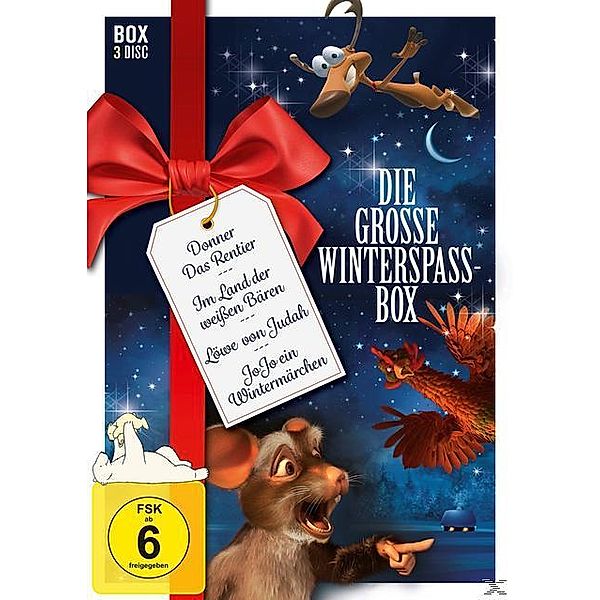Die große Winterspaß-Box (Donner - Das Rentier, Löwe von Judah - Das Weihnachtswunder, JoJo - Ein Wintermärchen)