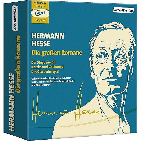 Die grossen Romane, 4 MP3-CDs, Hermann Hesse