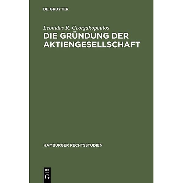 Die Gründung der Aktiengesellschaft, Leonidas R. Georgakopoulos