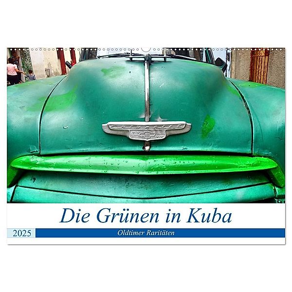 Die Grünen in Kuba - Oldtimer-Raritäten (Wandkalender 2025 DIN A2 quer), CALVENDO Monatskalender, Calvendo, Henning von Löwis of Menar