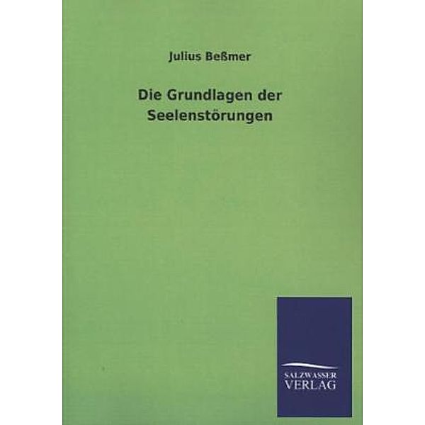 Die Grundlagen der Seelenstörungen, Julius Beßmer