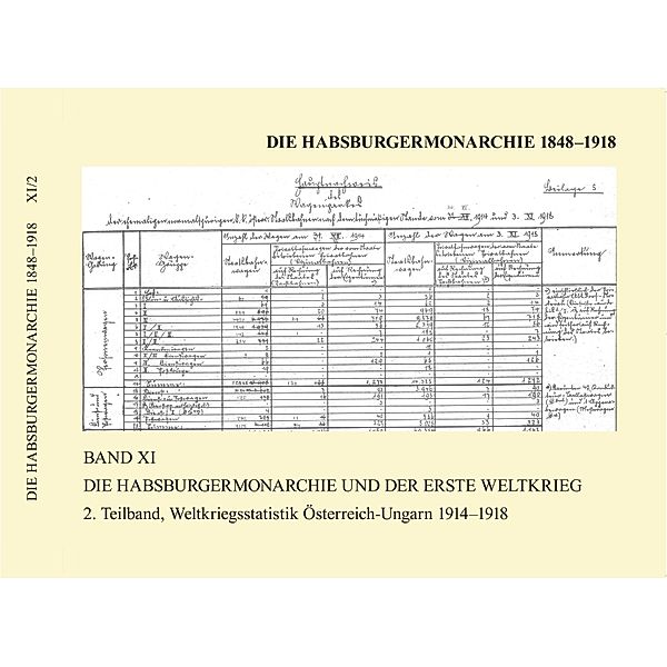 Die Habsburgermonarchie 1848-1918 / Die Habsburgermonarchie 1848-1918 Band XI/2: Die Habsburgermonarchie und der Erste Weltkrieg, 2. Teilband / Die Habsburgermonarchie 1848-1918, Helmut Rumpler, Anatol Schmied-Kowarzik