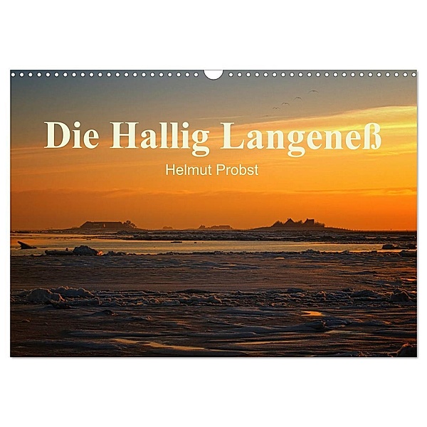 Die Hallig Langeneß / CH-Version (Wandkalender 2024 DIN A3 quer), CALVENDO Monatskalender, Helmut Probst