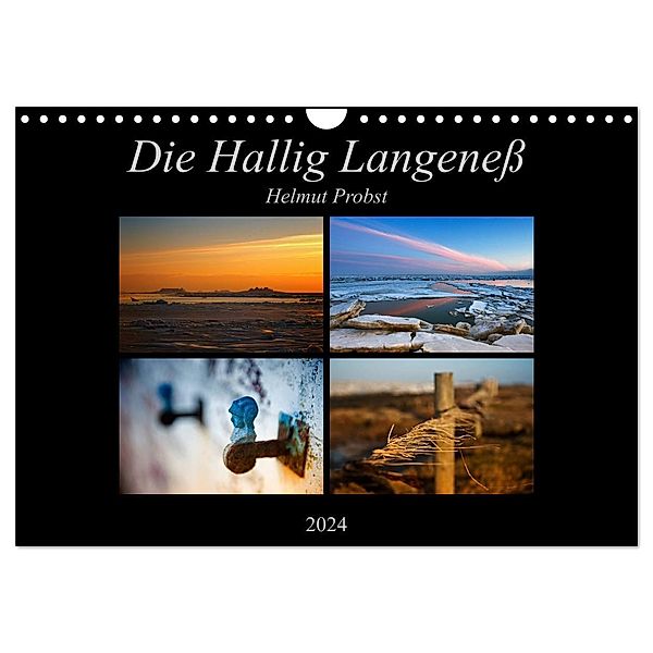 Die Hallig Langeneß (Wandkalender 2024 DIN A4 quer), CALVENDO Monatskalender, Helmut Probst