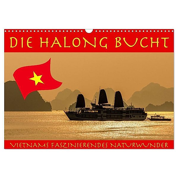 Die Halong Bucht (Wandkalender 2024 DIN A3 quer), CALVENDO Monatskalender, Roland Brack