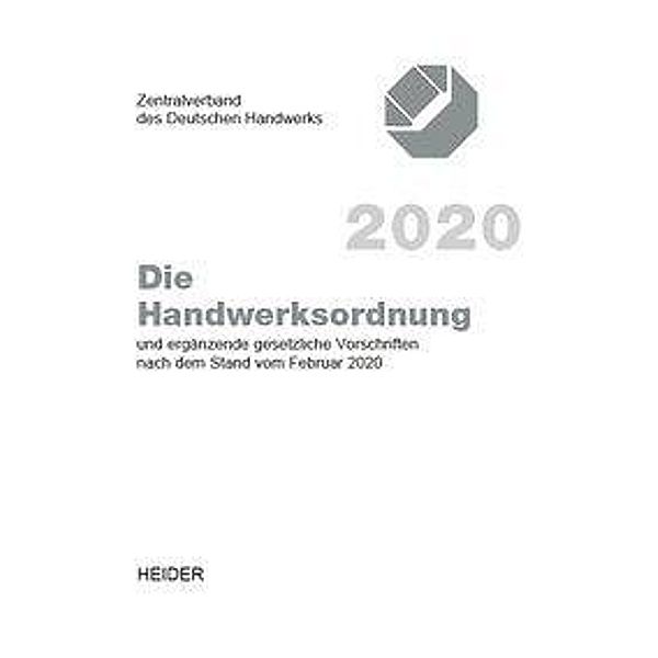 Die Handwerksordnung 2020