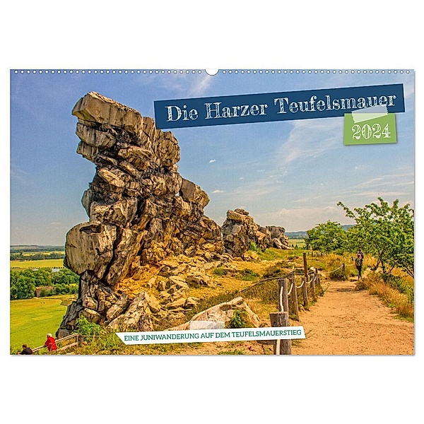 Die Harzer Teufelsmauer - Eine Juniwanderung auf dem Teufelsmauerstieg (Wandkalender 2024 DIN A2 quer), CALVENDO Monatskalender, Holger Felix