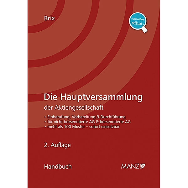 Die Hauptversammlung der Aktiengesellschaft, Rupert Brix