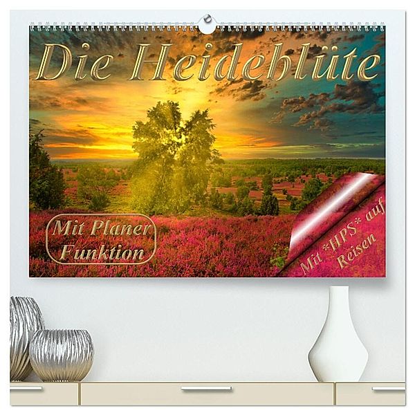 Die Heideblüte (hochwertiger Premium Wandkalender 2024 DIN A2 quer), Kunstdruck in Hochglanz, Heinz-Peter Schwerin