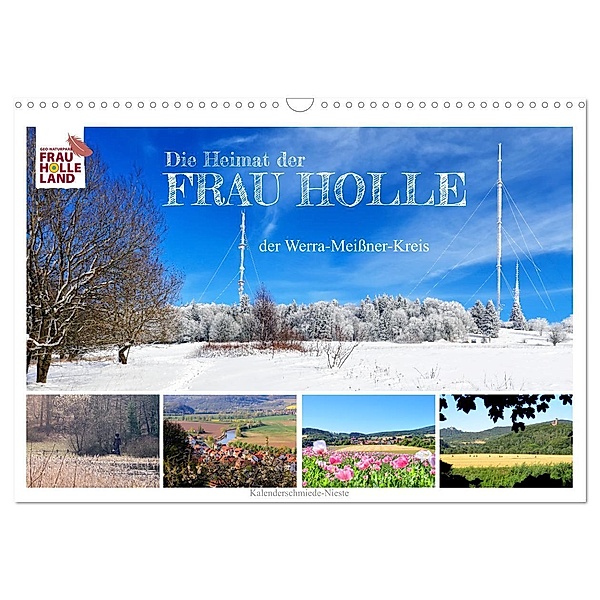 Die Heimat der Frau Holle (Wandkalender 2024 DIN A3 quer), CALVENDO Monatskalender, Sabine Löwer