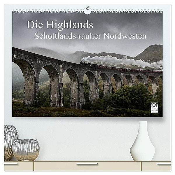 Die Highlands - Schottlands rauher Nordwesten (hochwertiger Premium Wandkalender 2024 DIN A2 quer), Kunstdruck in Hochglanz, Andreas Peters