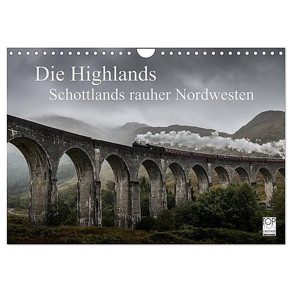 Die Highlands - Schottlands rauher Nordwesten (Wandkalender 2024 DIN A4 quer), CALVENDO Monatskalender, Andreas Peters