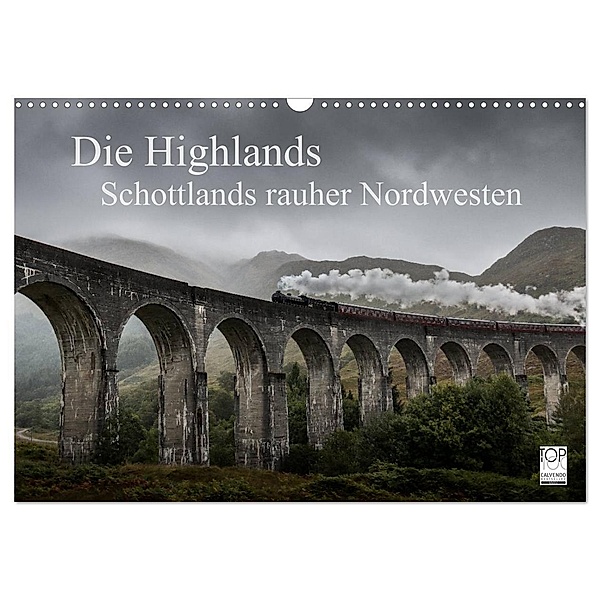Die Highlands - Schottlands rauher Nordwesten (Wandkalender 2024 DIN A3 quer), CALVENDO Monatskalender, Andreas Peters