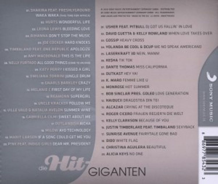 Die Hit-Giganten - Die Hits 2000-2010 von Diverse Interpreten | Weltbild.ch