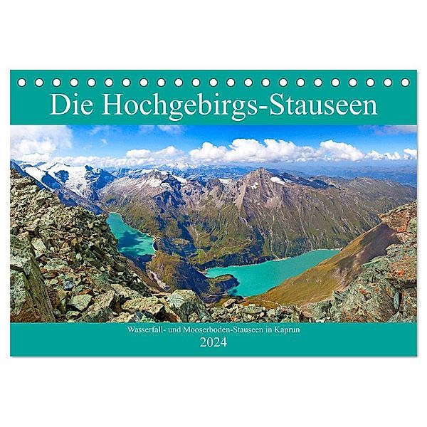 Die Hochgebirgs-Stauseen (Tischkalender 2024 DIN A5 quer), CALVENDO Monatskalender, Christa Kramer