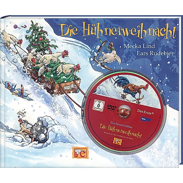 Die Hühnerweihnacht, m. DVD, Mecka Lind, Lars Rudebjer