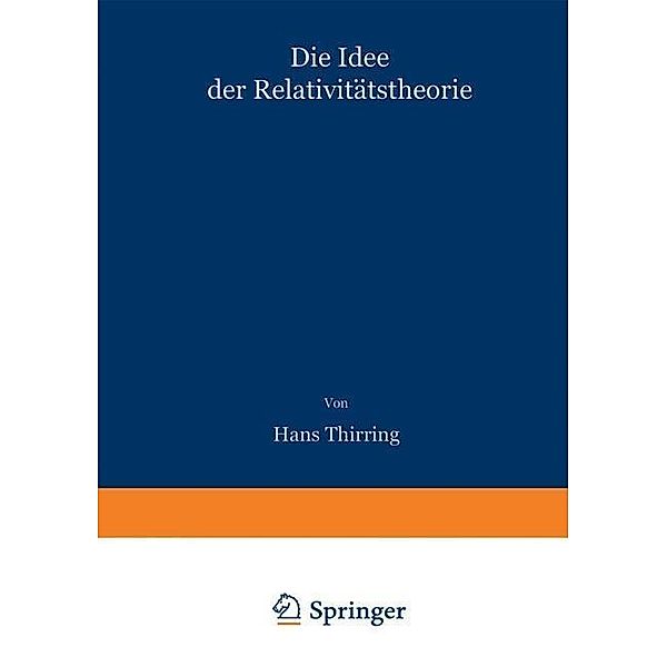 Die Idee der Relativitätstheorie, Hans Thirring