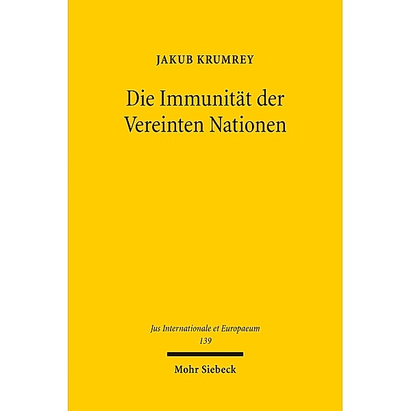 Die Immunität der Vereinten Nationen, Jakub Krumrey