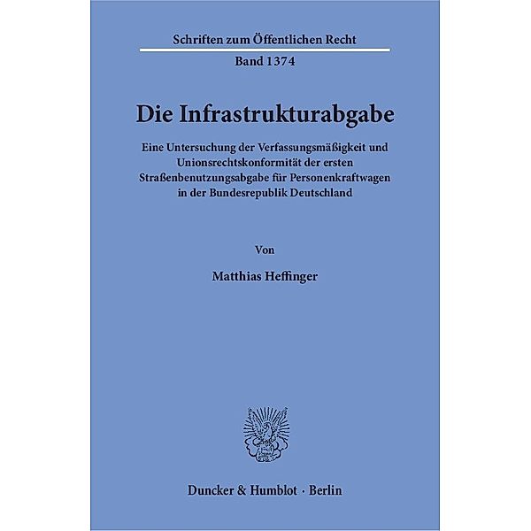 Die Infrastrukturabgabe., Matthias Heffinger