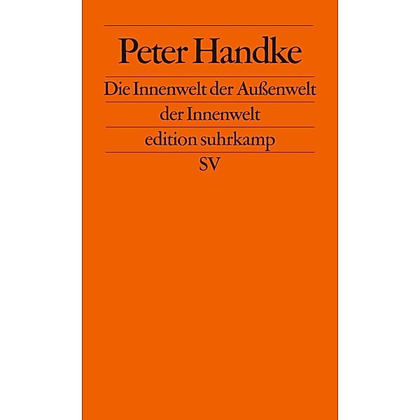 Die Innenwelt der Außenwelt der Innenwelt, Peter Handke