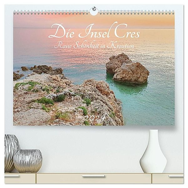 Die Insel Cres - Raue Schönheit in Kroatien (hochwertiger Premium Wandkalender 2024 DIN A2 quer), Kunstdruck in Hochglanz, Michaela Schimmack