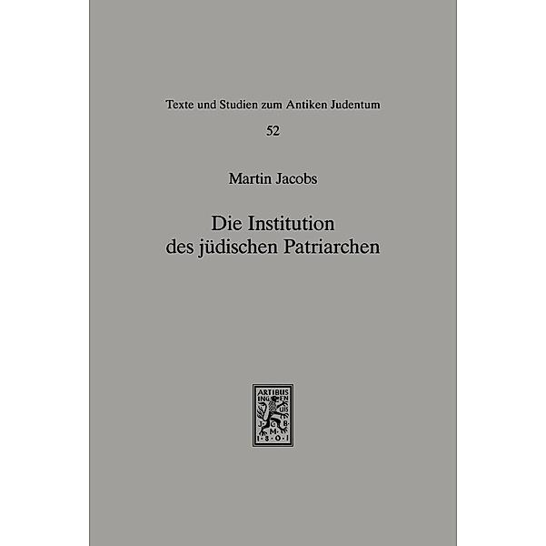 Die Institution des jüdischen Patriarchen, Martin Jacobs