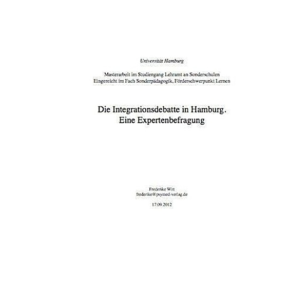 Die Integrationsdebatte in Hamburg., Frederike Witt