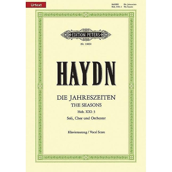 Die Jahreszeiten Hob.XXI:3, Klavierauszug, Joseph Haydn