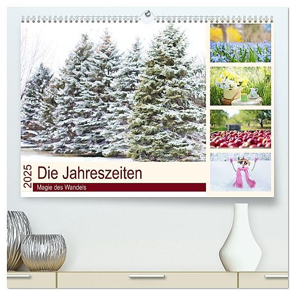 Die Jahreszeiten. Magie des Wandels (hochwertiger Premium Wandkalender 2025 DIN A2 quer), Kunstdruck in Hochglanz, Calvendo, Elisabeth Stanzer