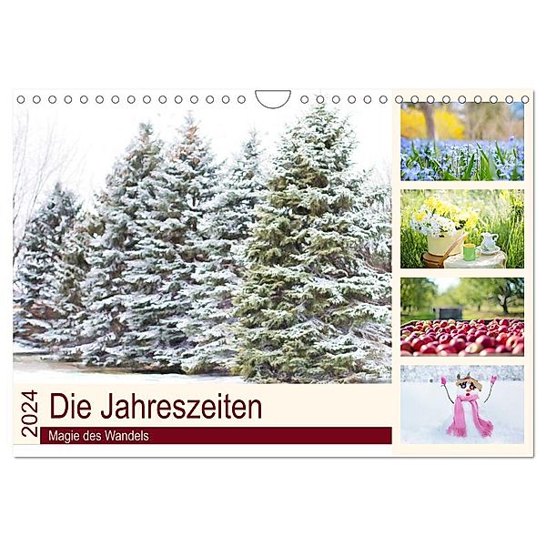 Die Jahreszeiten. Magie des Wandels (Wandkalender 2024 DIN A4 quer), CALVENDO Monatskalender, Elisabeth Stanzer