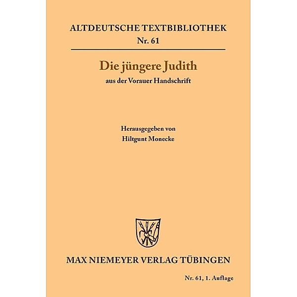 Die jüngere Judith aus der Vorauer Handschrift