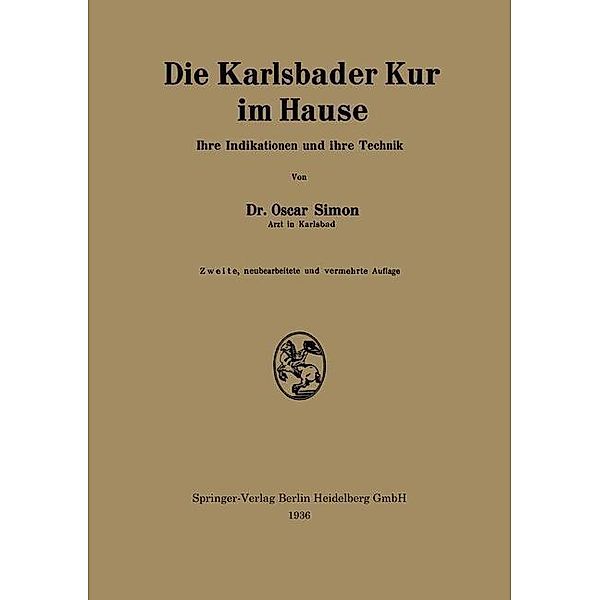 Die Karlsbader Kur im Hause, Oscar Simon