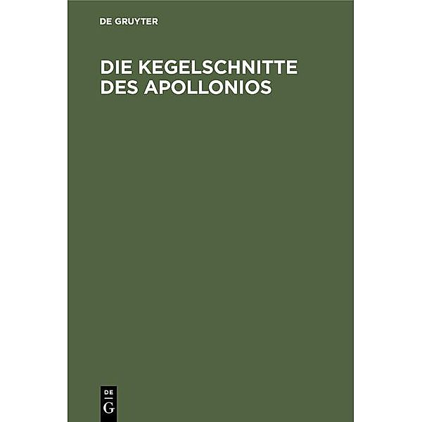 Die Kegelschnitte des Apollonios / Jahrbuch des Dokumentationsarchivs des österreichischen Widerstandes