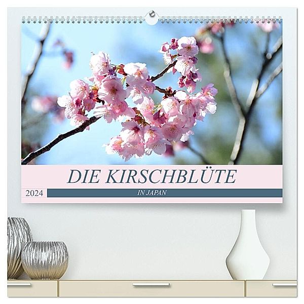 Die Kirschblüte in Japan (hochwertiger Premium Wandkalender 2024 DIN A2 quer), Kunstdruck in Hochglanz, Flori0