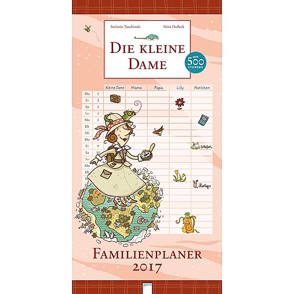 Die kleine Dame, Familienplaner 2017, Stefanie Taschinski, Nina Dulleck