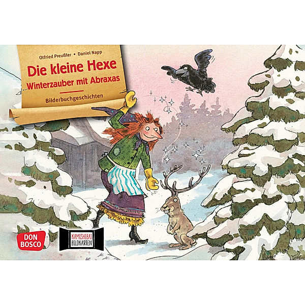Die kleine Hexe - Winterzauber mit Abraxas. Kamishibai Bildkartenset, Otfried Preussler