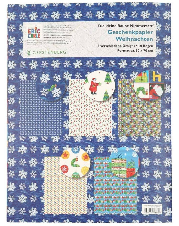 Die kleine Raupe Nimmersatt – Geschenkpapier Weihnachten | Weltbild.de