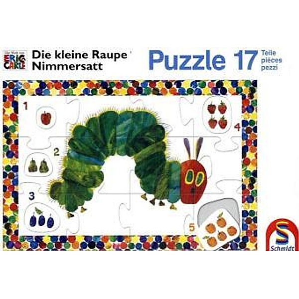 Die kleine Raupe Nimmersatt (Kinderpuzzle), Zahlen