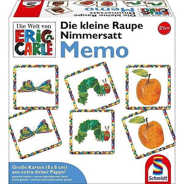 SCHMIDT SPIELE Die kleine Raupe Nimmersatt, Memo (Kinderspiel)