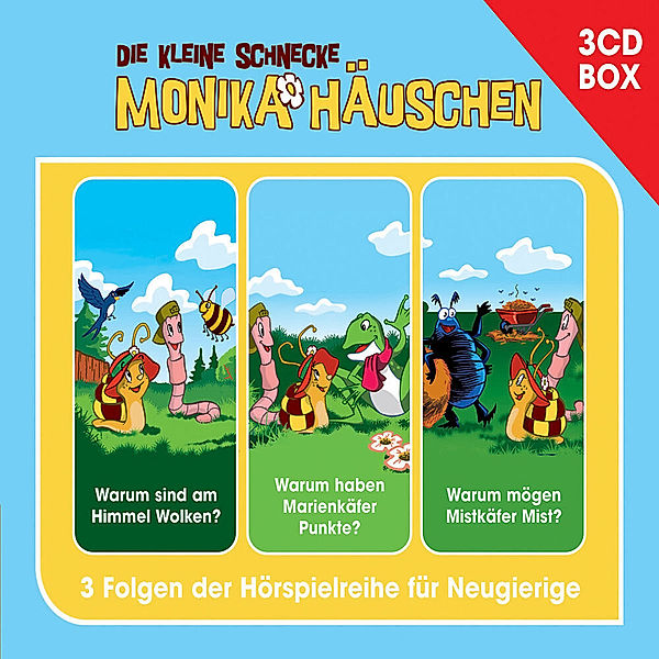 Die kleine Schnecke Monika Häuschen, Hörspielbox,3 Audio-CDs, Kati Naumann