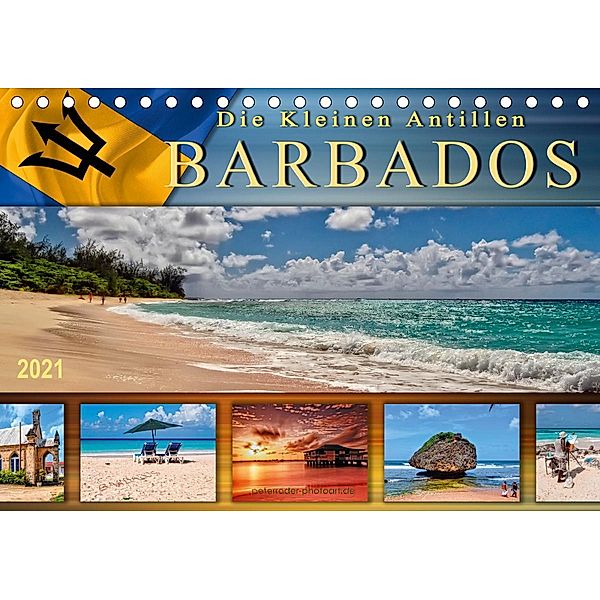 Die kleinen Antillen - Barbados (Tischkalender 2021 DIN A5 quer), Peter Roder